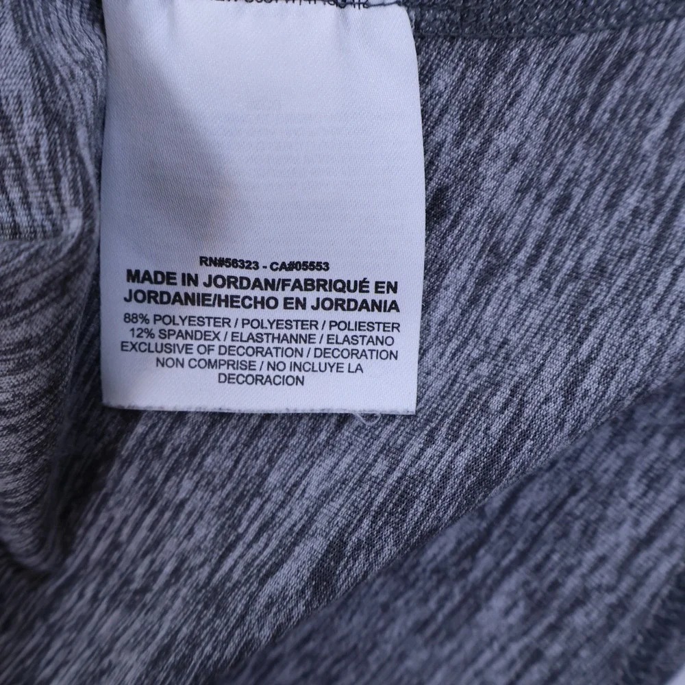 Nike Running UNI Panthers Dri-FIT‎ Quarter Zip Grey Heathered Top Womens Small